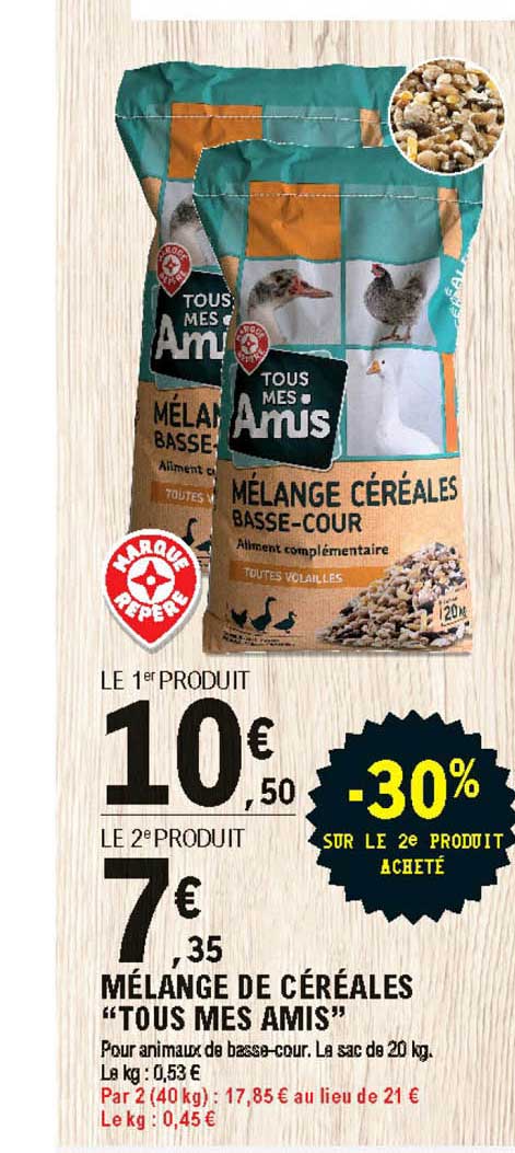 mélange de céréales "tous mes amis"