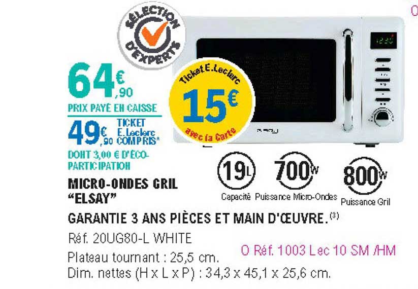 Micro-ondes Grill "elsay"