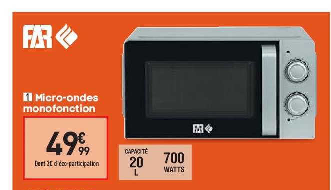 micro-ondes monofonction far