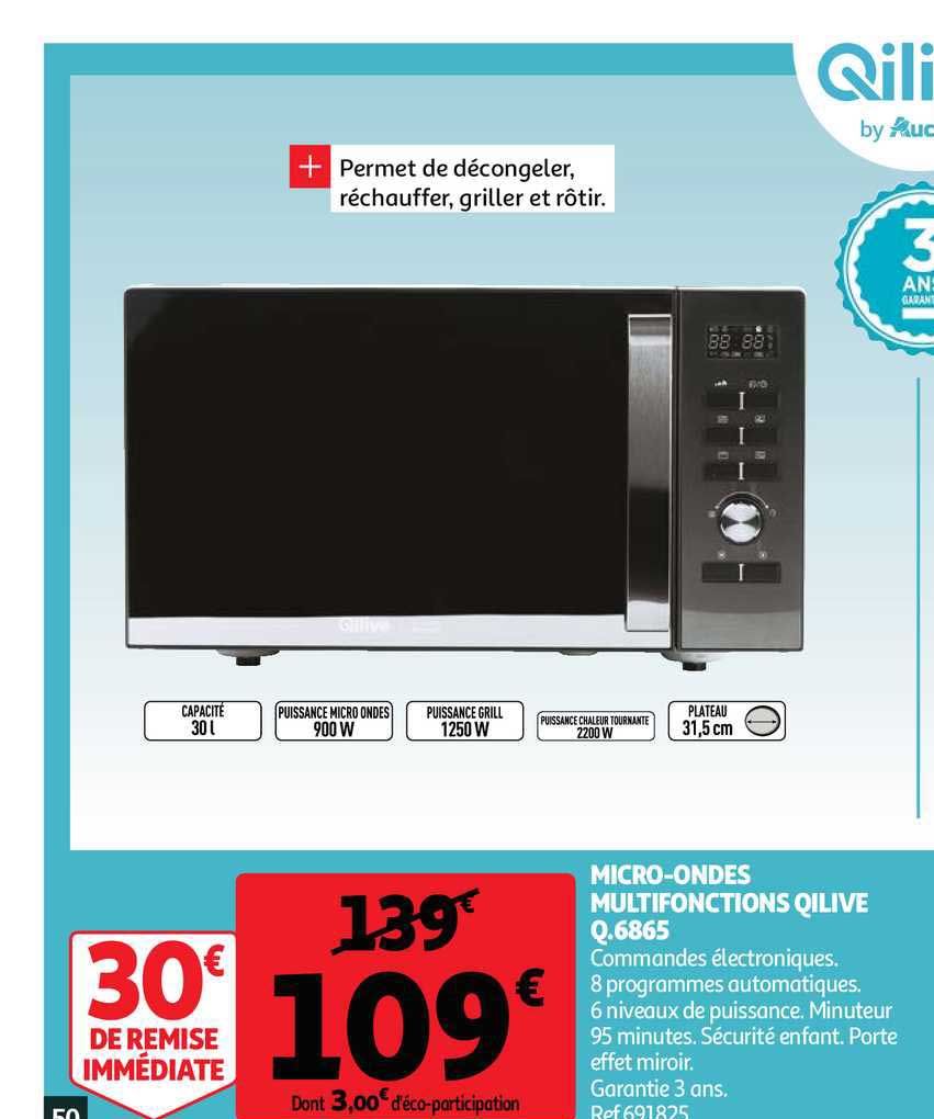 micro-ondes multifonctions qilive