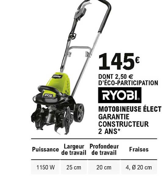 motobineuse élect ryobi