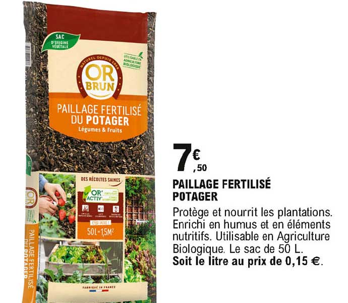 paillage fertilisé potager