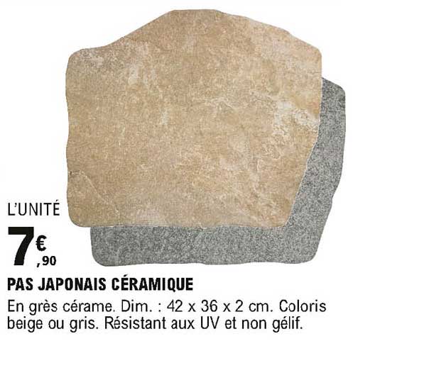 pas japonais céramique