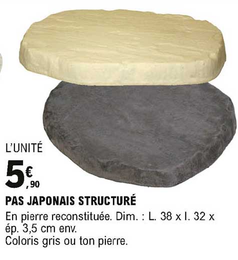 pas japonais structuré