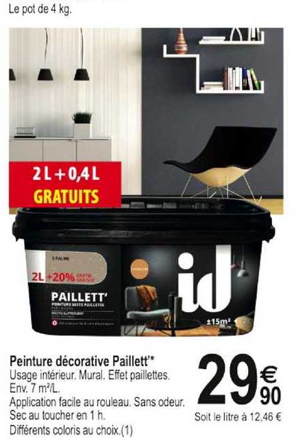 peinture décorative paillett'
