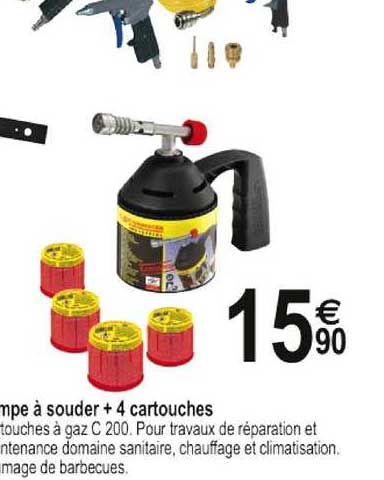 pompe à souder + 4 cartouches
