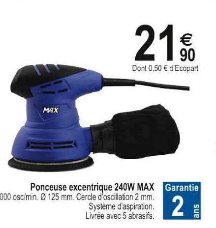 ponceuse excentrique 240w max