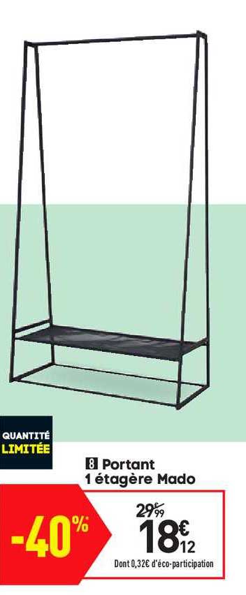 Portant 1 étagère Mado