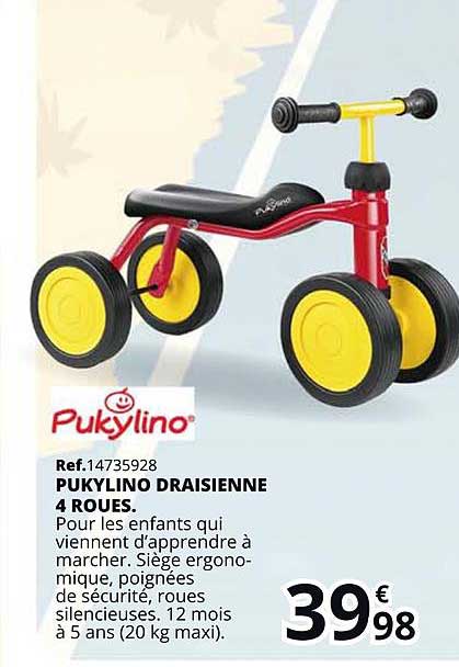 Pukylino Draisienne 4 Roues
