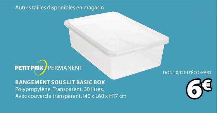 rangement sous lit basic box