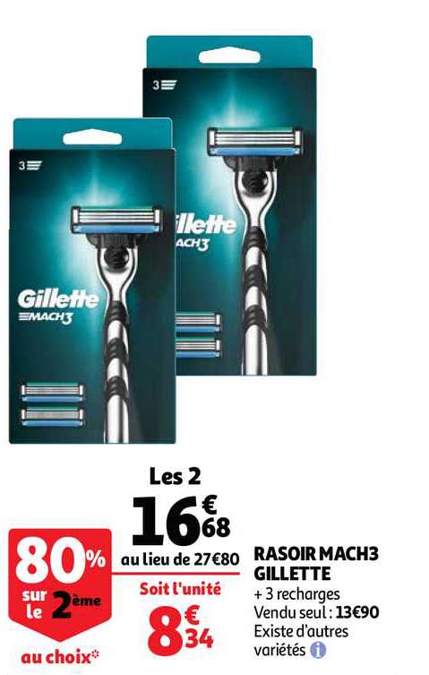 rasoir mach3 gillette