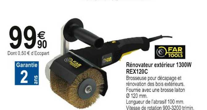 rénovateur extérieur 1300w rex120c