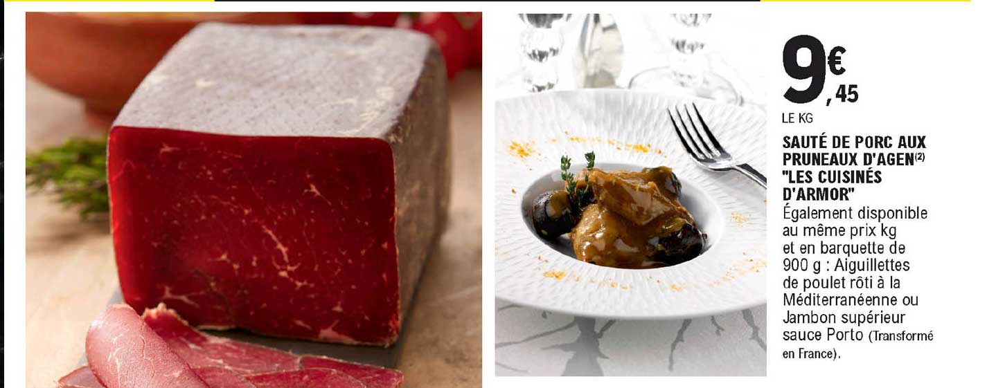 sauté de porc aux pruneaux d'agen "les cuisinés d'armor"