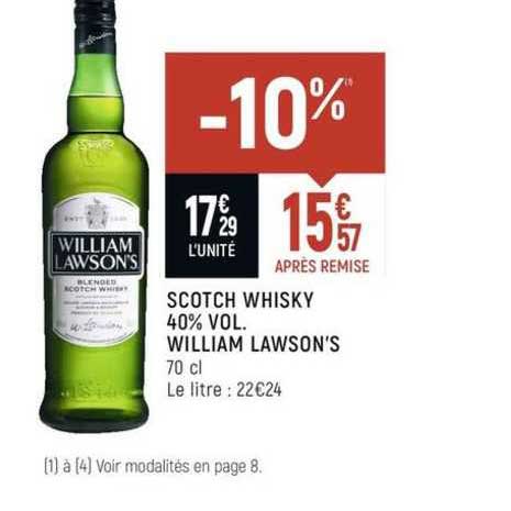 scotch whisky 40% vol. william lawson's