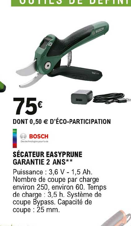 Sécateur Easyprune Bosch