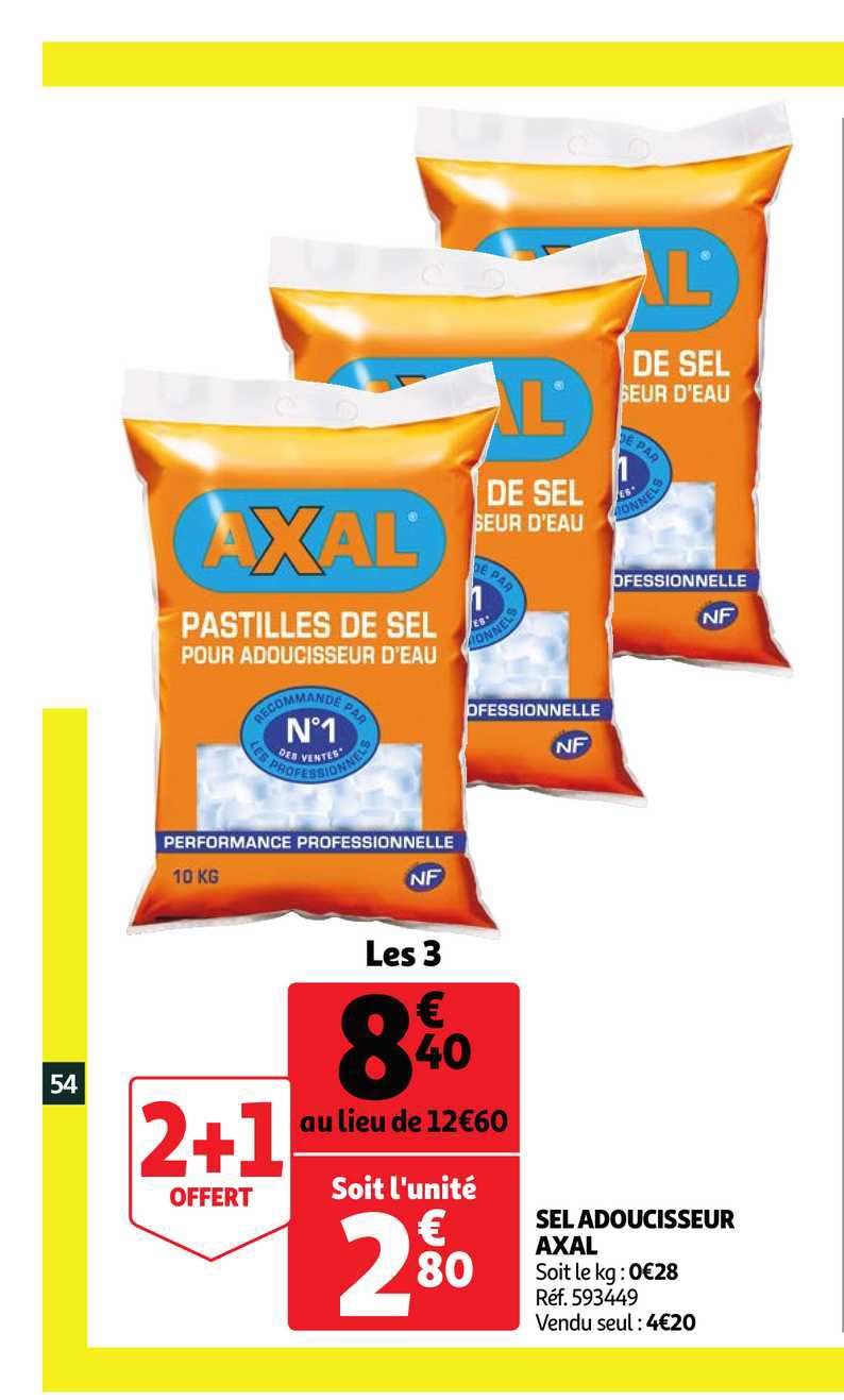 Sel Adoucisseur Axal