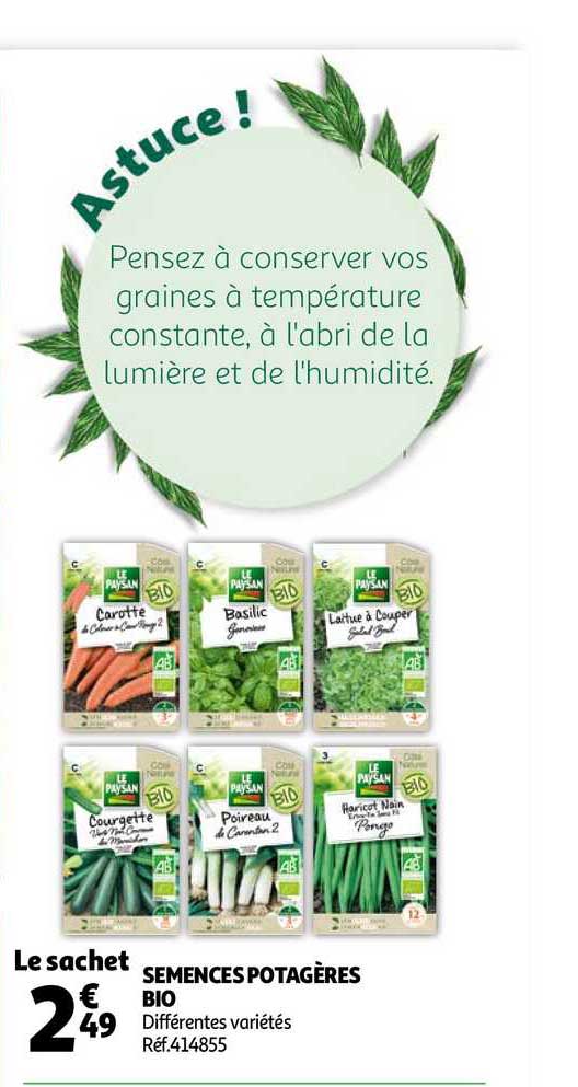 Semences Potagères Bio