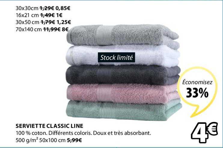 serviette classic line