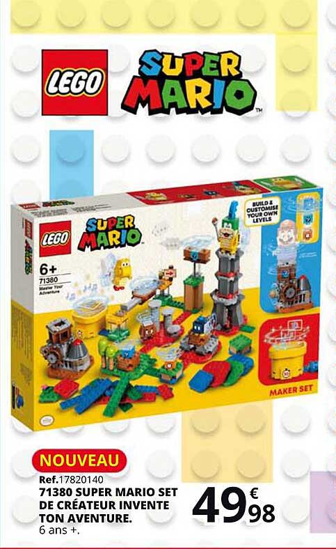 super mario set de créateur invente ton aventure lego