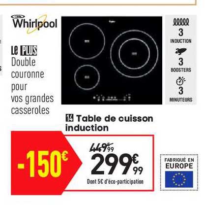 Table De Cuisson Induction Whirlpool