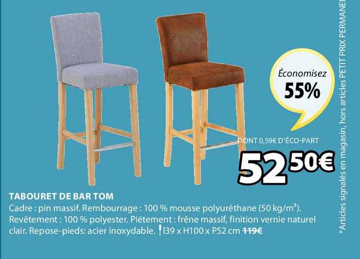 tabouret de bar tom