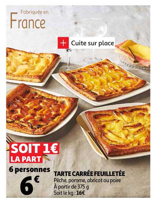 Tarte Carrée Feuilletée