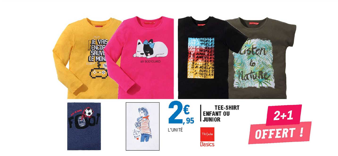 tee-shirt enfant ou junior