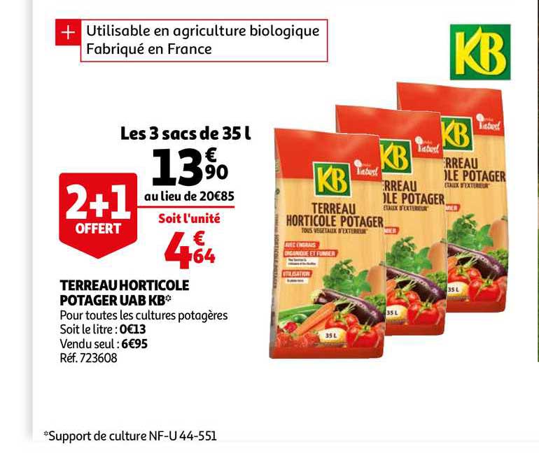 terreau horticole potager uab kb