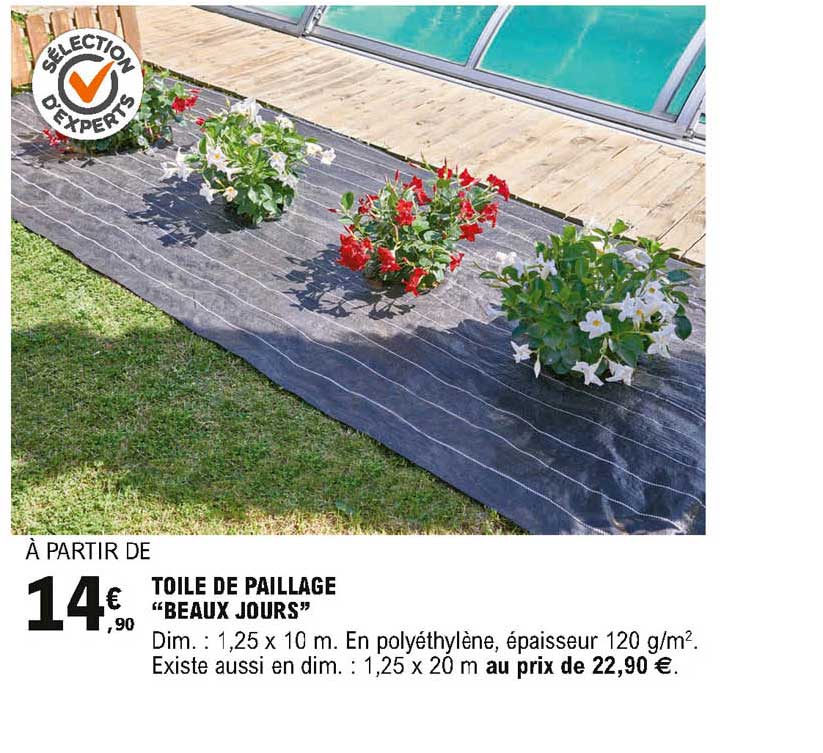 toile de paillage beaux jours