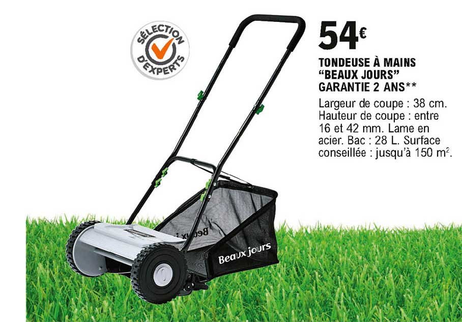 tondeuse à mains beaux jours