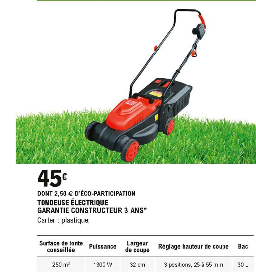 Tondeuse électrique