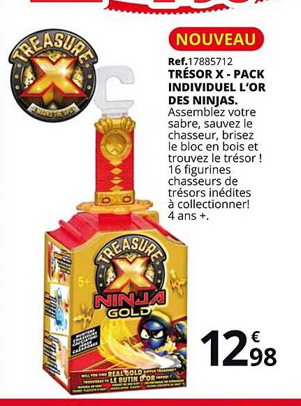 trésor x -pack individuel l'or des ninjas
