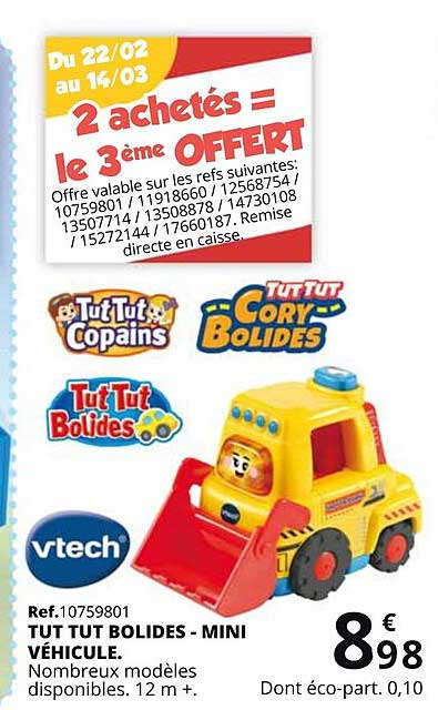 tut tut bolides - mini véhicule