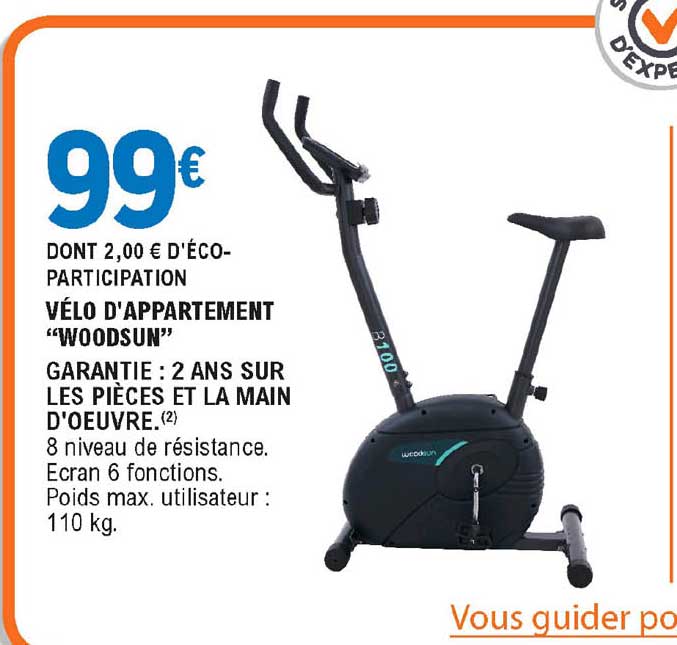 vélo d'appartement "woodsun"