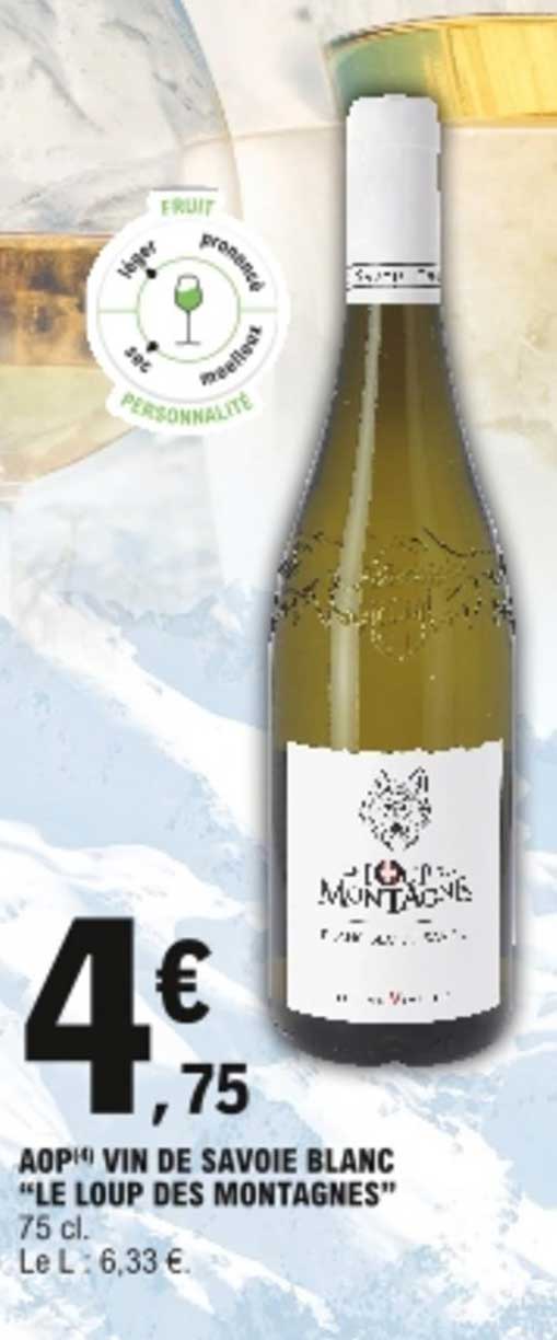 aop vin de savoie blanc "le loup des montagnes"