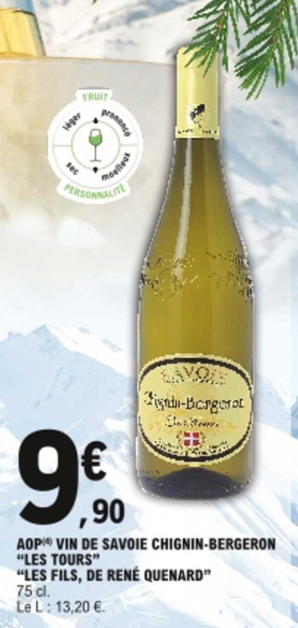 aop vin de savoie chignin-bergeron "les tours" "les fils, de rené quenard"