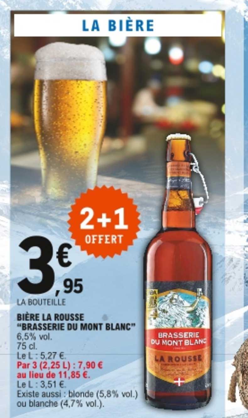 Bière La Rousse "brasserie Du Mont Blanc"