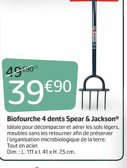 biofourche 4 dents spear & jackson