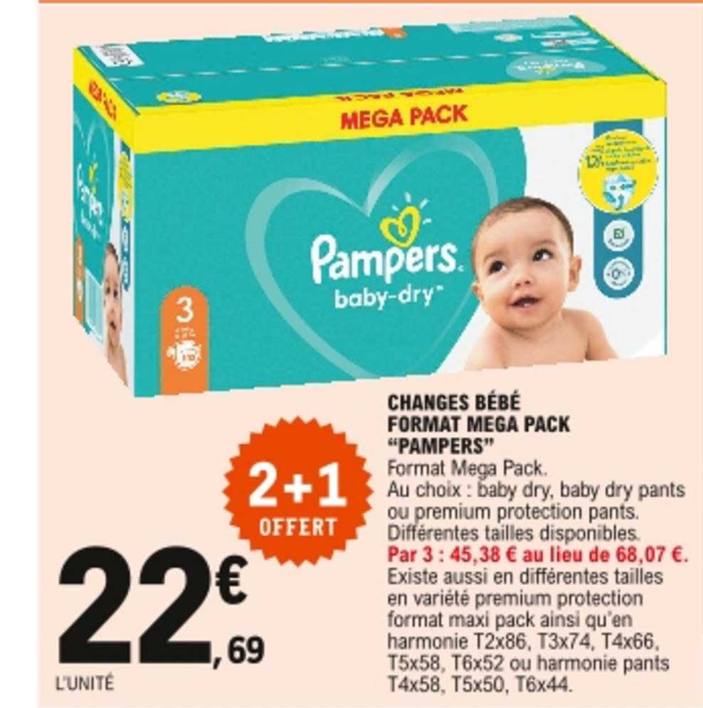 changes bébé format mega pack pampers