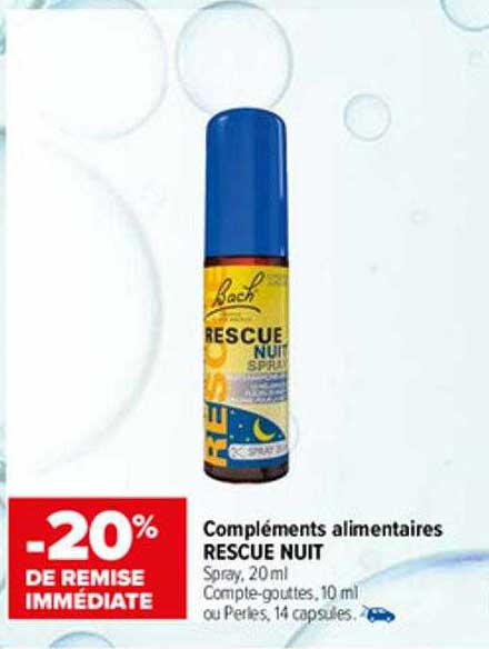 compléments alimentaires rescue nuit