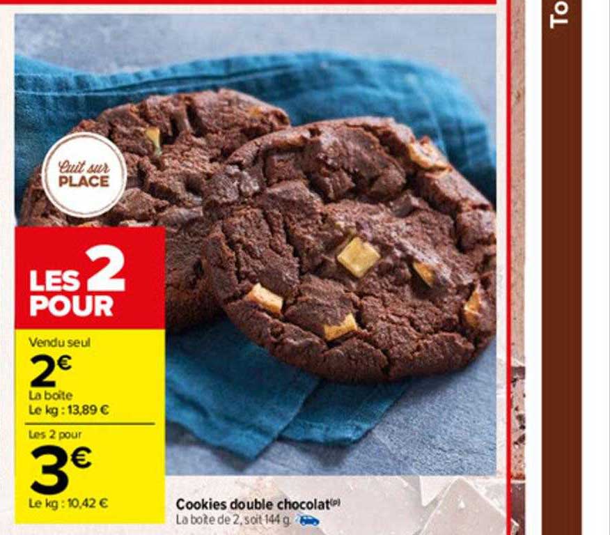 Cookies Double Chocolat