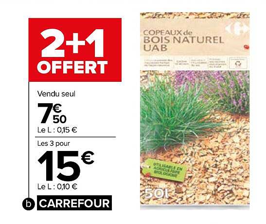 copeaux de bois naturel uab