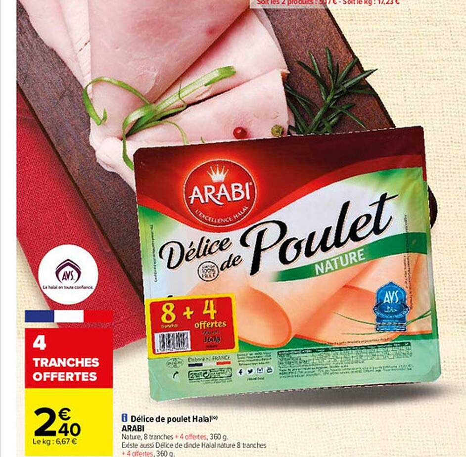 délice de poulet halal arabi