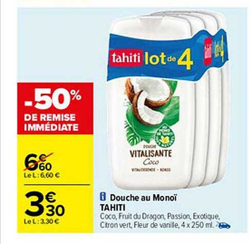 Douche Au Monoï Tahiti