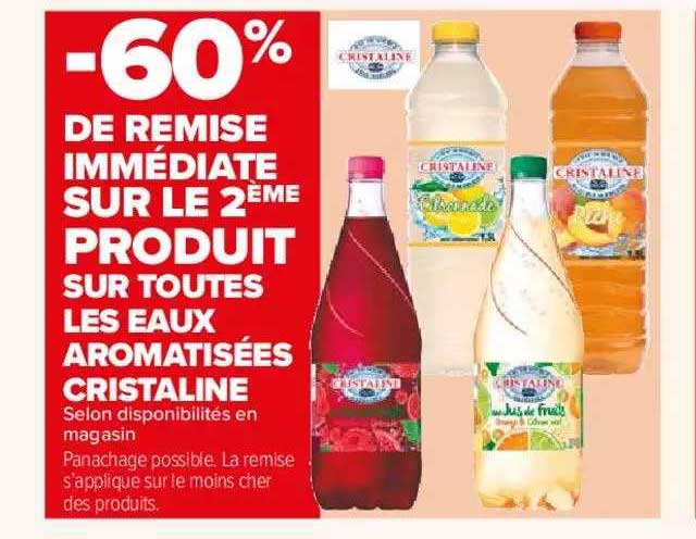 eaux aromatisées cristaline
