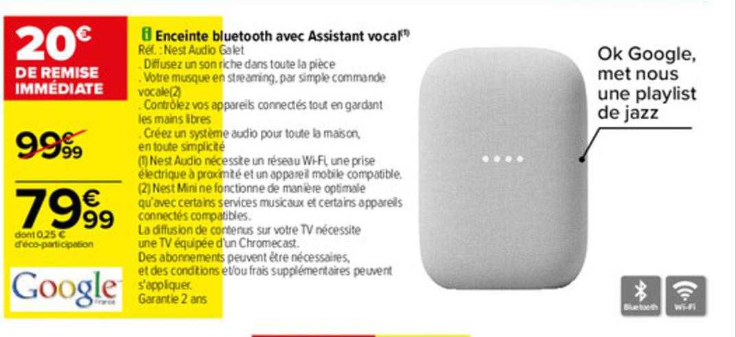enceinte bluetooth avec assistant vocal