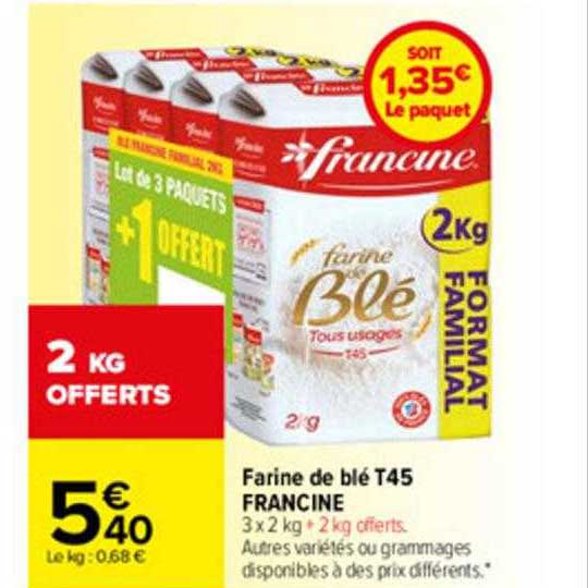 farine de blé t45 francine