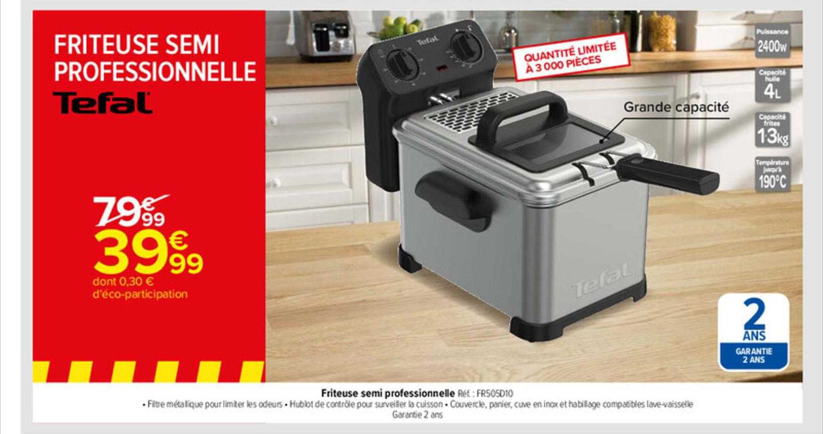 friteuse semi professionnelle tefal