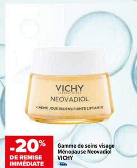 gamme de soins visage ménopause neovadiol vichy