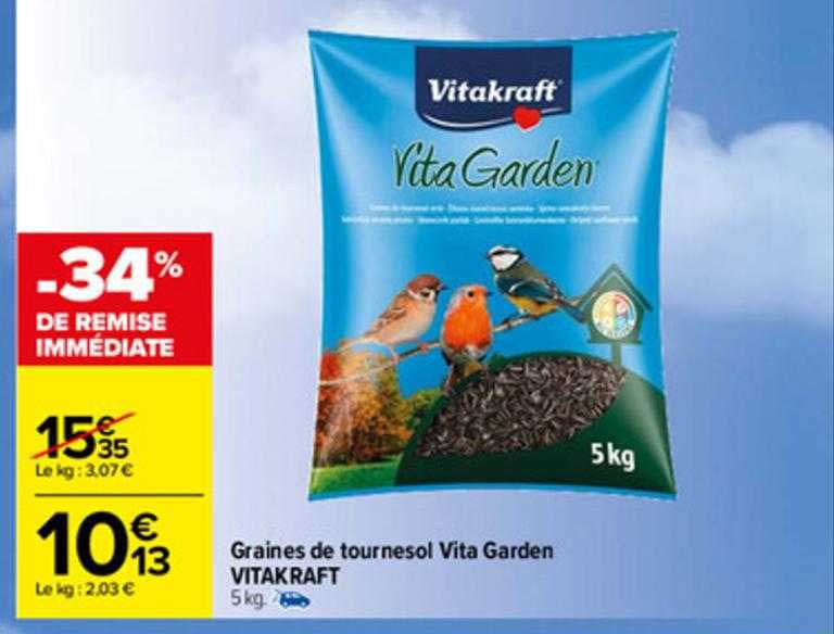 Graines De Tournesol Vita Garden Vitakraft